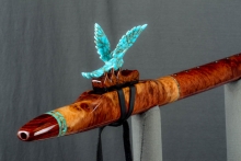 Red Mallee Burl Native American Flute, Minor, Mid F#-4, #L31I